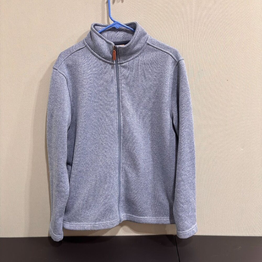 Telluride Full-Zip Men's Gray Fleece Jacket Size L Lightweight Soft & Warm